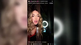 Lyna Perez, Bare Breasts Livestream in Hotel Room