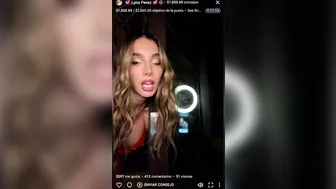 Lyna Perez, Bare Breasts Livestream in Hotel Room