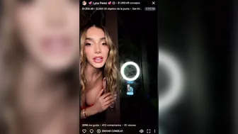 Lyna Perez, Bare Breasts Livestream in Hotel Room