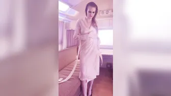 Ashley Lane, Silver Curved Dildo Masturbation in Trailer