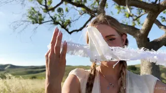 Caroline Zalog, St Patricks Day Cute Panties Try-On in Open Fields