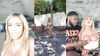 Dbgod, Fanbus, Tan Blonde Model Plowed by Thick BBC in Van