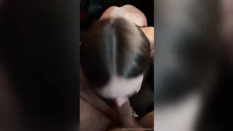 Mewslut, Deepthroat Blowjob and Facial in Car