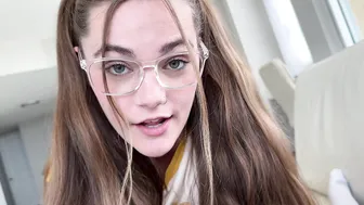 Juniper Ren, Scottstarkx, Nerdy Skinny Step-Daughter Creampied on Couch