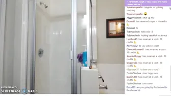 Mia Khalifa, Private Naked Shower Tease on Livestream