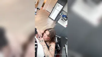 Arikytsya, Sucking Boyfriends Cock After Work
