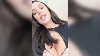 Angela White, Thick White MILF Dildo Riding in Bed