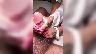 Jennie Rose Sins, Jerking Off Creamy Big Cock in Hotel