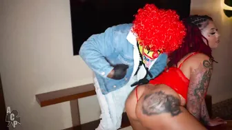 Luhredthabaddie, Three Thick Ebony Beauties Screwing BBC Clown