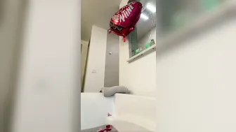 Natalie Roush, Valentines Day Naked Shower Tease