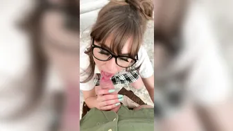 Riley Reid, Screwing and Creampie the Nerdy Schoolgirl