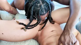 Diana Lawrence, Anissa Kate, Lea Pam, Mighty Dee, Three Neighborhood Hotwives Sharing Thick BBC Black Stud