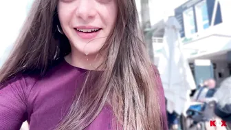 Kink Lovers, Hot Beauty Walking Around Town After Facial