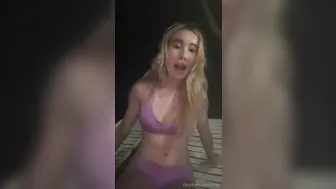 Lil Tay, Underwear Teasing Around Pool and Hotel Room