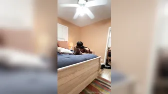 Baby Alien, Ari Alectra, Black Midget Screwing Ebony Beauty in Bed