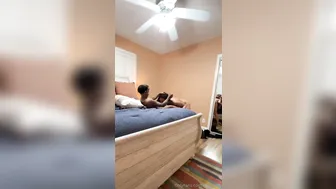 Baby Alien, Ari Alectra, Black Midget Screwing Ebony Beauty in Bed