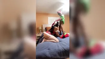 Baby Alien, Black Santa Elf Screwing Thick Booty Beauty for Christmas