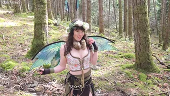 Tigger Rosey, Horny Nymph Fairy Masturbation in Woods