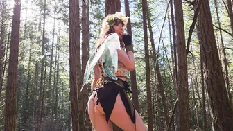 Tigger Rosey, Horny Nymph Fairy Masturbation in Woods