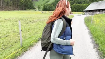Clemence Audiard, Hot Redhead Beauty Sneaky Doggy Screw in Nature