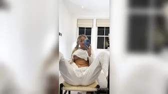 Lillian Phillips, Blonde British Beauty Squirting All Over Mirror