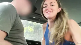 Bryce Adams, Sucking and Swallowing Random Stranger in Car