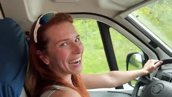 Clemence Audiard, Hot Redhead Girlfriend Screwing Outdoors in Mountains