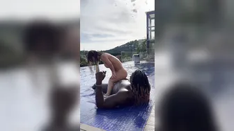 Valentina Midget, Midget Beauty Plowed by Thick BBC in Pool