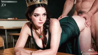 Old Teacher Blackmailing Crush To Knee Blowjob Before Graduation Ball Party
