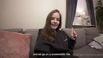 Hermione Potter, Horny Couple Screwing During Vacation in Lapland Sweden