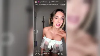Lyna Perez, Sexy Beauty Wearing See-Through Lingerie on Webcam