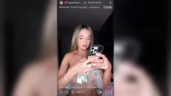 Lyna Perez, Sexy Beauty Wearing See-Through Lingerie on Webcam
