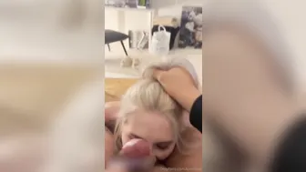 Kimchiee, Blonde Teen Ball Licking Blowjob and Facial