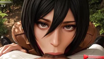 Attack Titan Mikasa Had to Take Big Cock In Deep To Find Out Eren