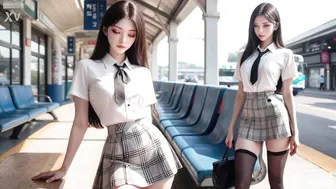 Japanese School Girl Didnt Pay Her Ticket Punishment Needed