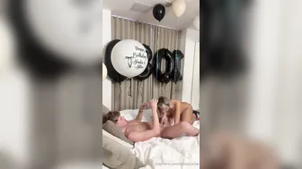 Alaska Clarke, Blonde Beauty Celebrates Birthday with Facial
