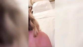 Anna Malygon, Teasing Perky Breasts Rolling in Bed