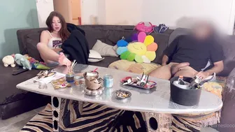 Callmeslooo, Playing with Clit while Friends Screw Beside
