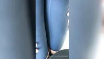 Camila Elle, Curly Haired Beauty Doggy Banged in Ripped Leggings