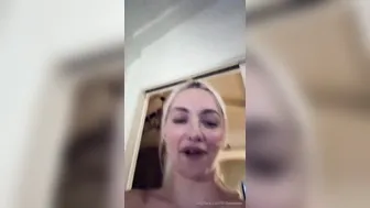 Lindsey Pelas, Blonde Beauty Teasing Huge Breasts in See-Through