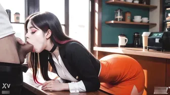 Horny Barista Korean Girl Accept Big Cock And Semen For Payment