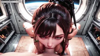 Cute Stellar Blade Having Fun At Space Station Licking A Shiny Cock