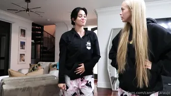 Julia Filippo, Camillaxaraujo, Two Hot Lesbian Beauties Feet Play on Camshow