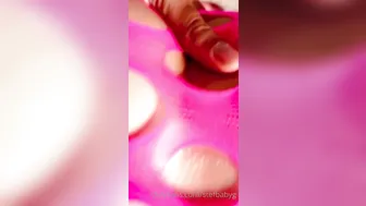 Stefanie Knight, Sucking and Riding Big Cock in Pink Fishnet