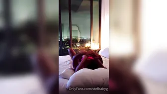 Stefanie Knight, Sucking and Riding Big Cock in Pink Fishnet