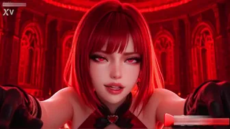 Tekkan Anna William Suck BBC On Her Knee In Red Dress