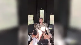 Kacey Kay, Getting Her Cunt Creampied in the Outdoor Deer Blind
