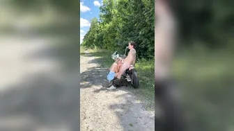 Cecelia Sommer, Amanda Amendoza, Thefleshmechanic, Fucking Outside on Her Harley Davidson Motorcycle