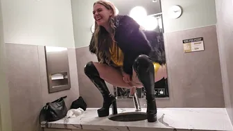 Cosmic Kitti, Squatting and Pissing into the Sink Like a Dirty Whore