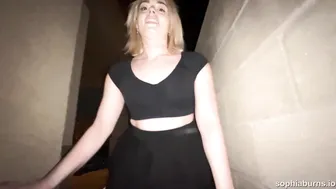 Sophia Burns, Sneaky Pissing Behind the Back Alley